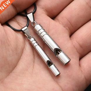 Titanium Emergency Whistle Loud Portable Keychain Necklace W