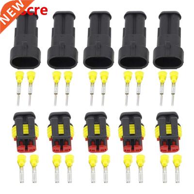 5 Sets 2 Pin AMP 1.5 Connectors,DJ7021-1.5 Waterproof Electr