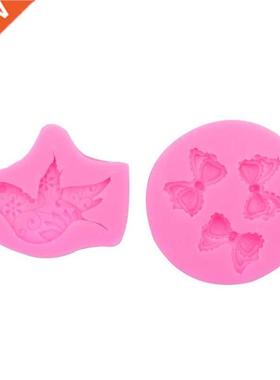 Bowknot/Birds Shapes Cake Moulds Fondant Mold Chocolate Mold