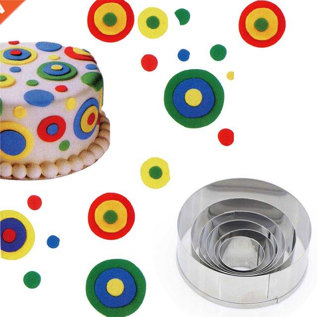 6pcs Round S Mold Mousse Rng Mold Stanless Steel Cake