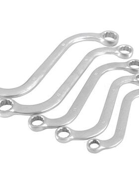 5Pcs S Type Double End Ring Wrench Set 10-19Mm Auto Repair T