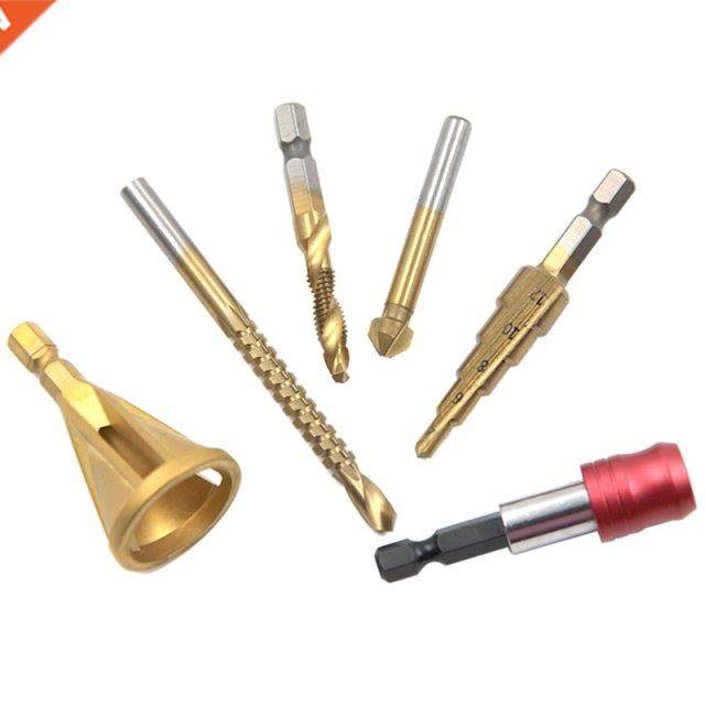 HSS Tap Drill Bit Set Chamfering Tool Set Combination Drill