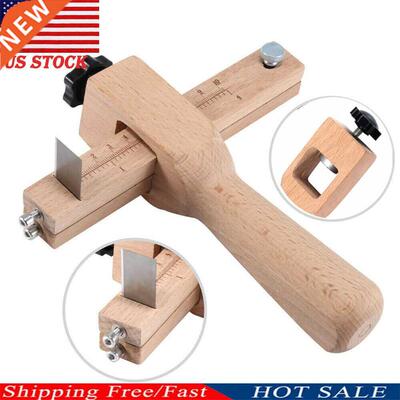 S Wood Adjustable Strip and Strap Cutter Craft Tool Leather