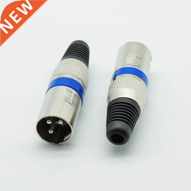 1pcs 3 Pin XLR Audio Cable Connector MIC Male Plug Jack Prof