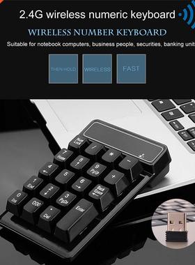 Wireless Keyboard Numeric Keypad Portable 19 Keys USB Digita