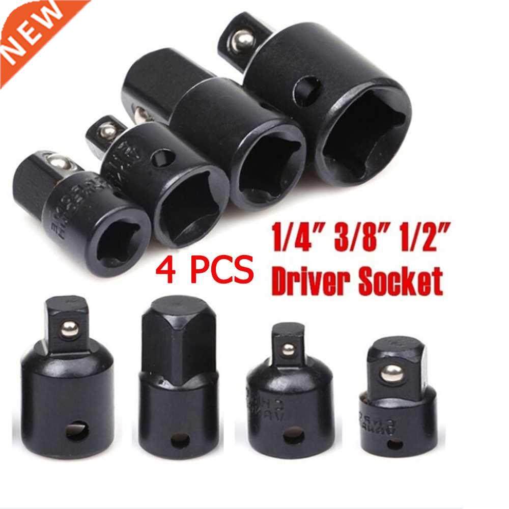 4pcs 1/4 /8 1/2 Drive Socket Adapter Converter Reducer Air