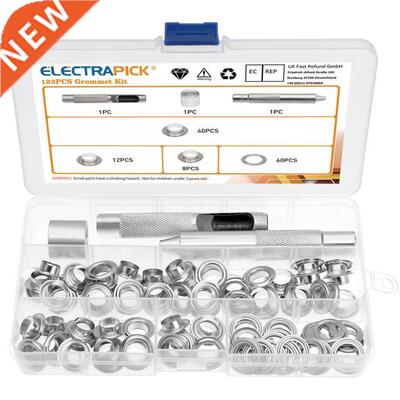 Grommet Kit Eyelet 60 Sets Grommets Eyelets Washers 适用于 T