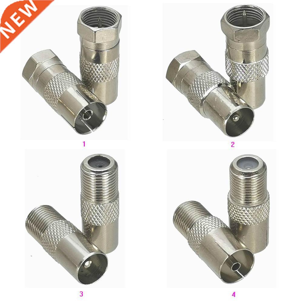 1Pcs F TV to IEC PAL DVB-T Male plug & Female jack R