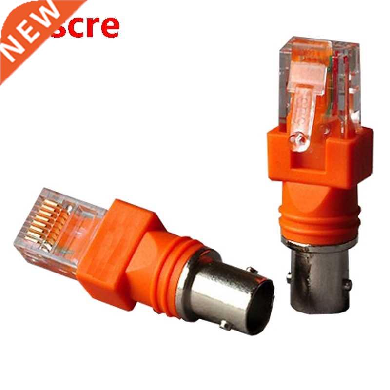 2PcsBNC Female to RJ45 Male Coaxial Coax Barrel Coupler Adap