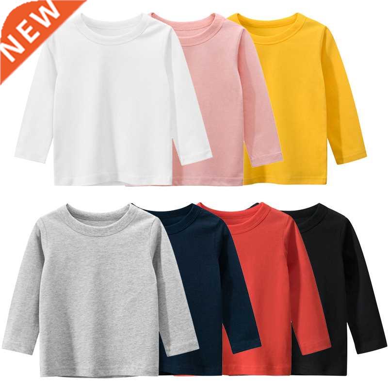 Long Sleeves Kids Children T Shirt Boys Girls Toddler Infan
