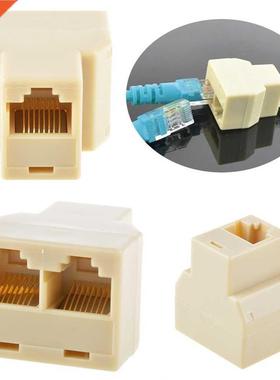 10pcs/lot RJ45 CAT 5 6 LAN Ethernet Splitter Connector Adapt