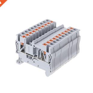 Terminal Sprin 2.5 Din Rail Push Blocks Mounted Pcs
