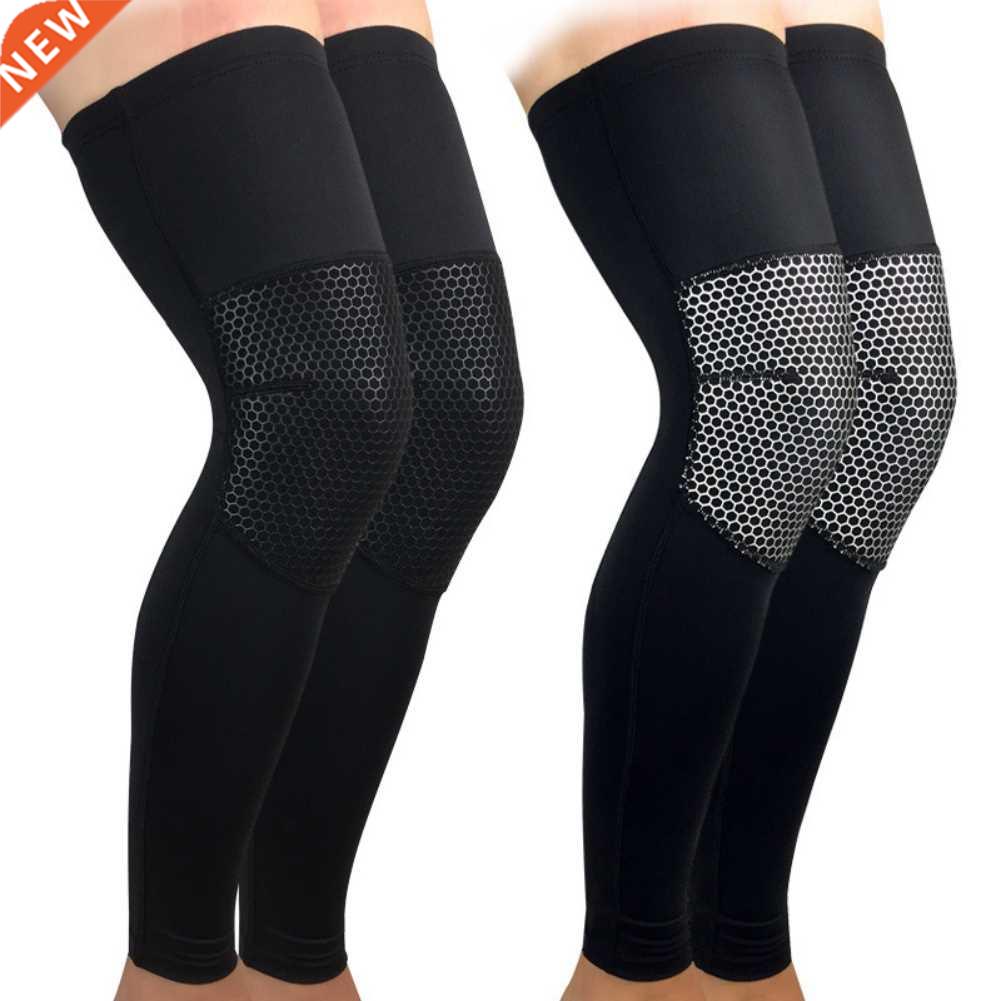 1pc Full Leg Kneecap Compression Leg Men Gaiter Basketball F