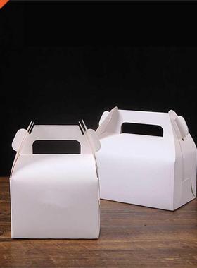10pcs Hgh-qualty Cake Food Candy Kraft Paper Box Wth Hand