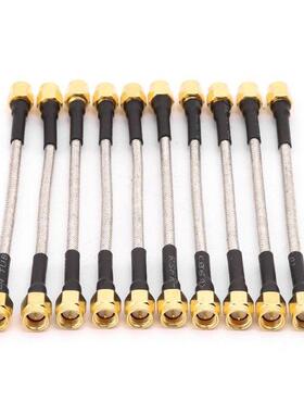 10 Pcs SMA Male To SMA Male RG402 Pgtal Cable 10cm Sem-r