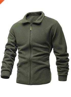 Men's Jacket Slim Double-Faced Fleece Tactical Sweater Casua