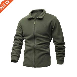 Slim Double Sweater Casua Tactical Jacket Fleece Men Faced