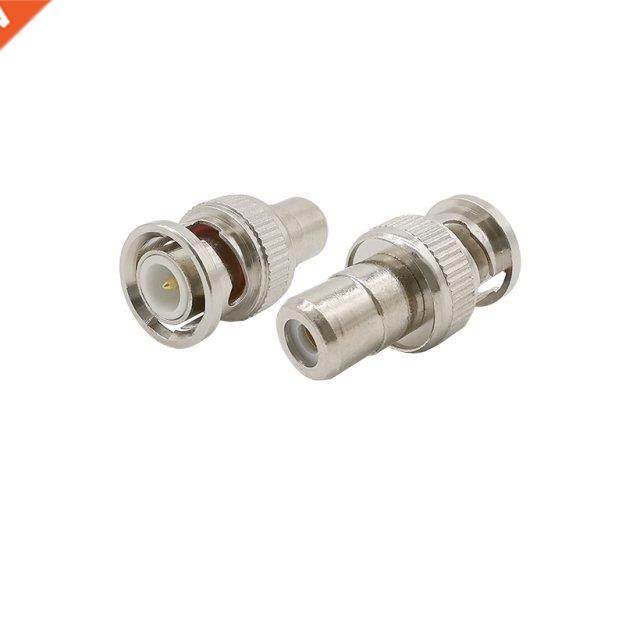 5Pcs BNC Male to RCA Female Plug Straight Coaxial Connector