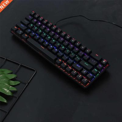 Gaming Mechanical Keyboard Computer Keyboards Gamer LED 68-k