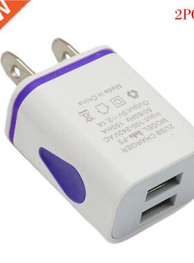 2pcs 2A Quick Charging Dual USB Ports LED Poratble Universal