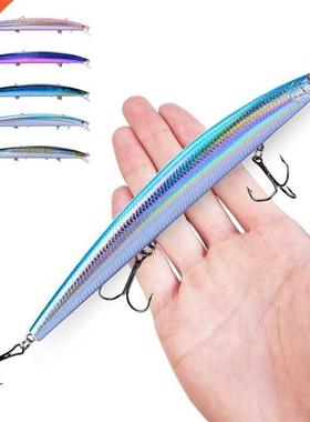 Se?uelo de pesca de pececillos, cebo Artificial duro de pl&a