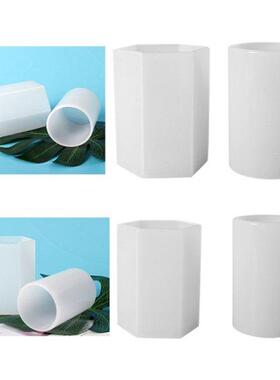 Cylinder Dried Flowers Filling UV Epoxy Resin Mold Six-sided