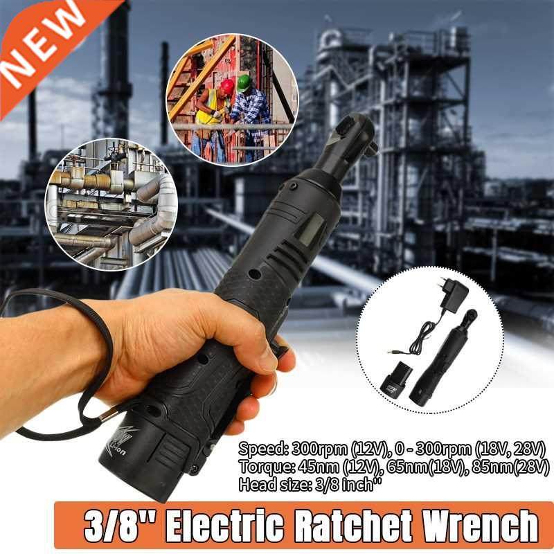 12V 18V 28V 3/8'' Lithium Ion Battery 45/65/85NM Electric R