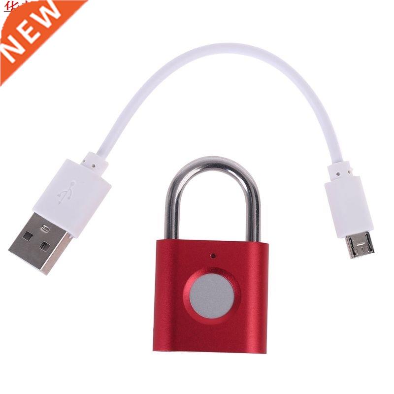 USB Rechargeable Smart Biometric Fingerprint Padlock Keyless