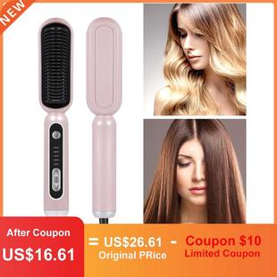 Hair Ion Straightener Negative Straightening Brush Pro