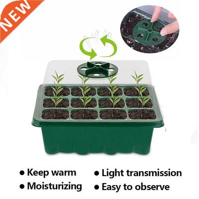 12 Holes Plant Flower Nursery Pots Tray Plastic Jardin Semil