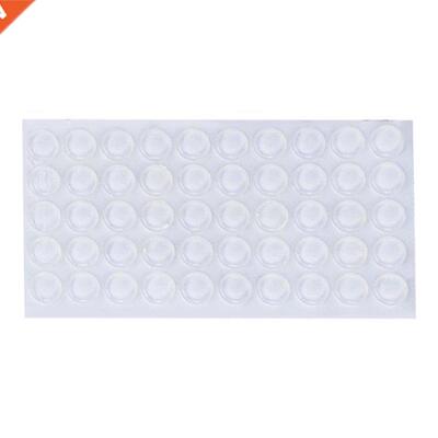 50Pcs Door Stops Stopper Silicone Cabinet Self Adhesive Bump