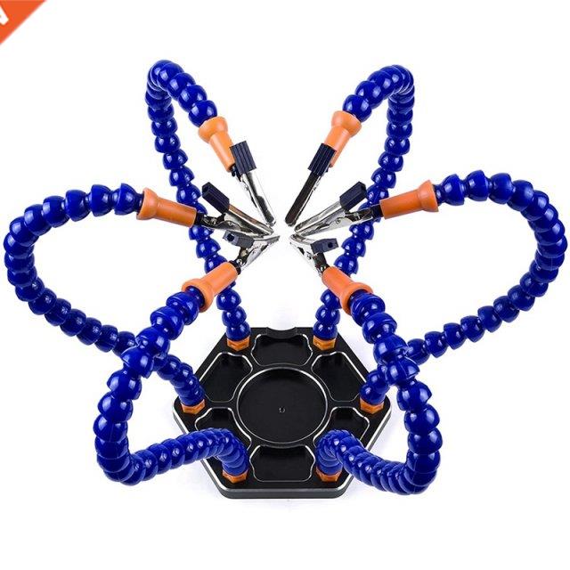 Bench Vise Table Clamp Soldering Station With Flexible Arms