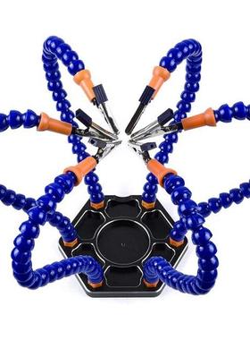 Bench Vise Table Clamp Soldering Station With Flexible Arms