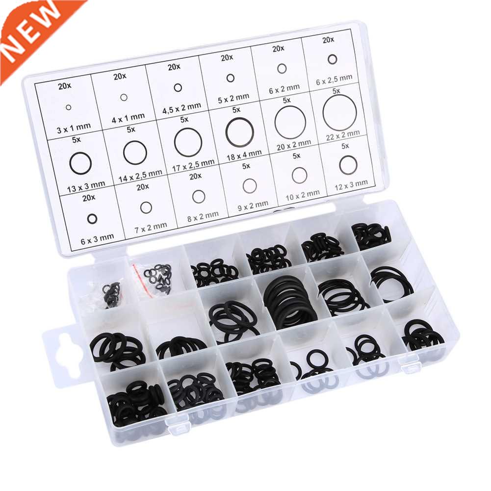 Silicone Rubber 18 Sizes 225pcs Rubber O Ring ORing Washer S