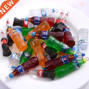 Acrylic Pendants Cartoon Fashion Drink Pack Cute Bottl 10pcs