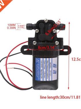 DC 12V 3.5L/Min 0.48MPa 70 PSI Diaphragm High Pressure Self