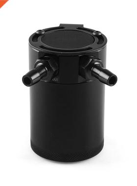 niversal Compact Baffled 2-Port Aluminum Oil Catch Can Reser