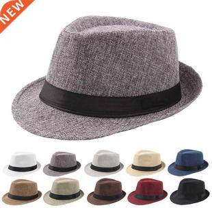 Top Pla Summer Hats Men Spring Retro Jazz 2022 Fedoras New