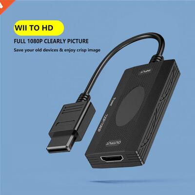 For Wii To HDMI-compatible Converter Adapter Full HD 3.5mm A