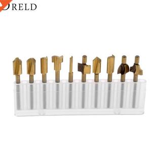 HSS Files Tool Bits Router Wood Shank Woodworking 10pcs