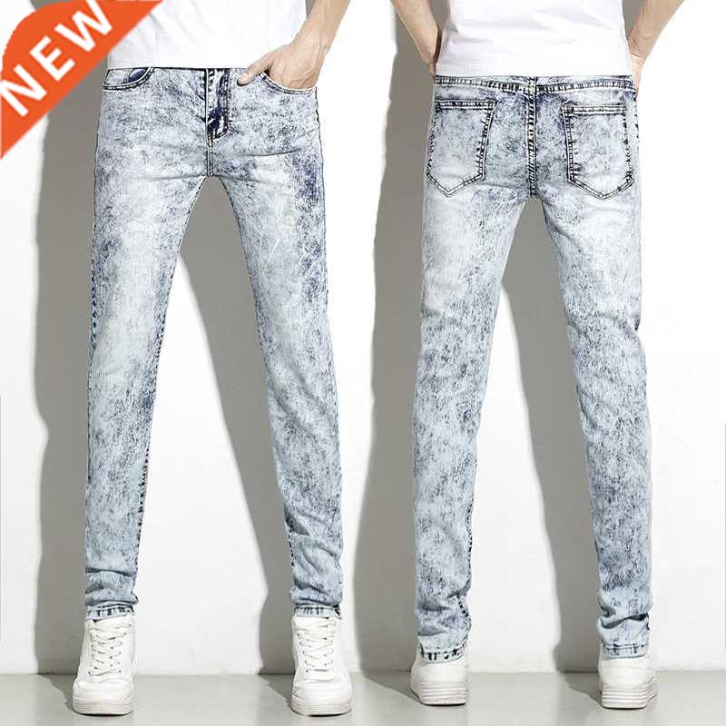 2021 Men's Viety Skinny Jeans Gray/blue Denim Jeans Brand