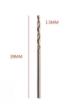 10pcs 1-5mm Cobalt Containing Fried Dough Twist HSS Drill Bi