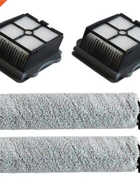 2X Filters + 2X Roller Brushes Washable For Wireless Tineco