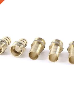 5 Pcs 1/2 inch PT Male Thread to 16mm Hose Barb Brass Straig