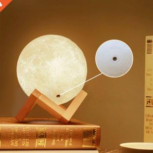 Moon Chargng LED USB Desk Lamp Lght Nght Luna Magcal