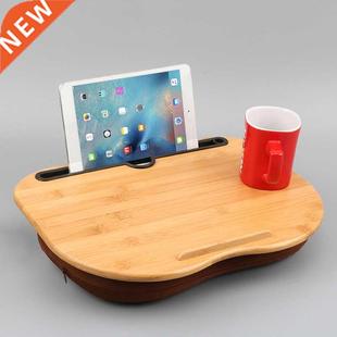 Table Pillow Lap Portable Bookshelf Laptop Desk Tray Bamboo