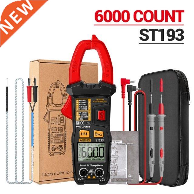 ST193 Multimeter Clamp Meter Digital 6000 Count True RMS AC