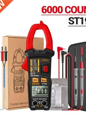 ST193 Multimeter Clamp Meter Digital 6000 Count True RMS AC