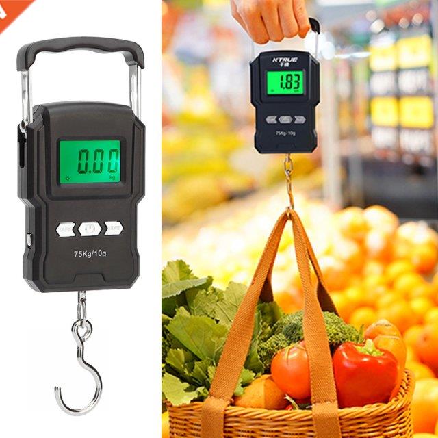 75kg/10g Digital Scale with 100cm Tape Measure Electronic Ba