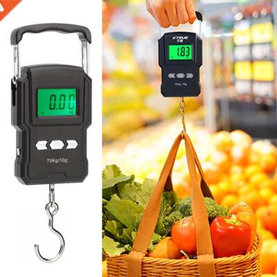 75kg/10g Digital Scale with 100cm Tape Measure Electronic Ba